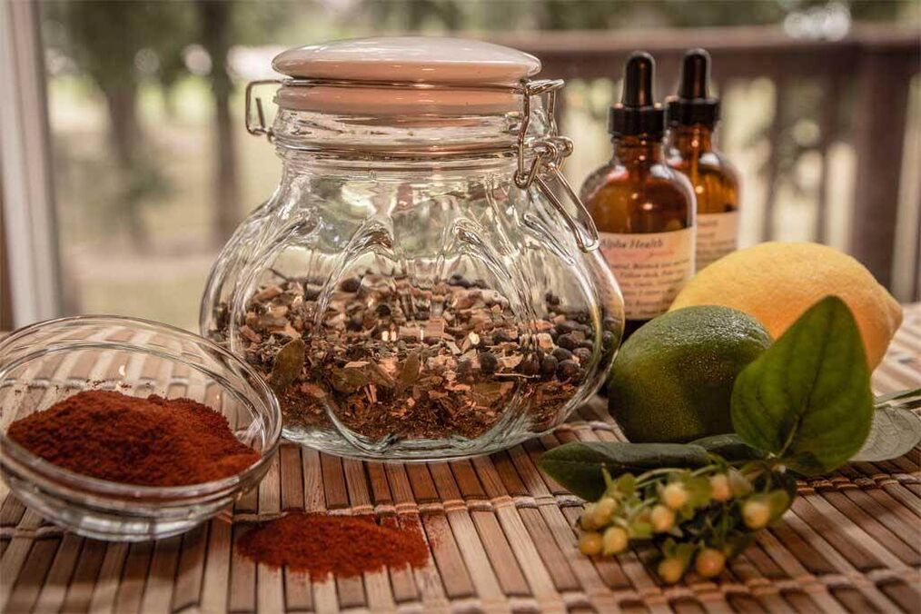 Herbal raw materials for the treatment of cervical osteochodrosis.