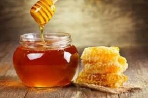 Honey to make a medicinal compress.