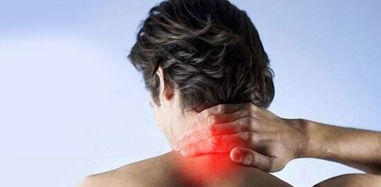 neck pain due to osteochondrosis